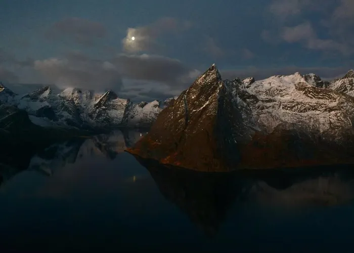 펜션 Lofoten Panoramic Luxury With Sauna 모스케네스