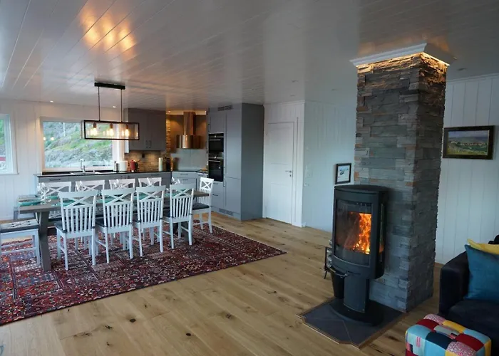 펜션 Lofoten Panoramic Luxury With Sauna 모스케네스